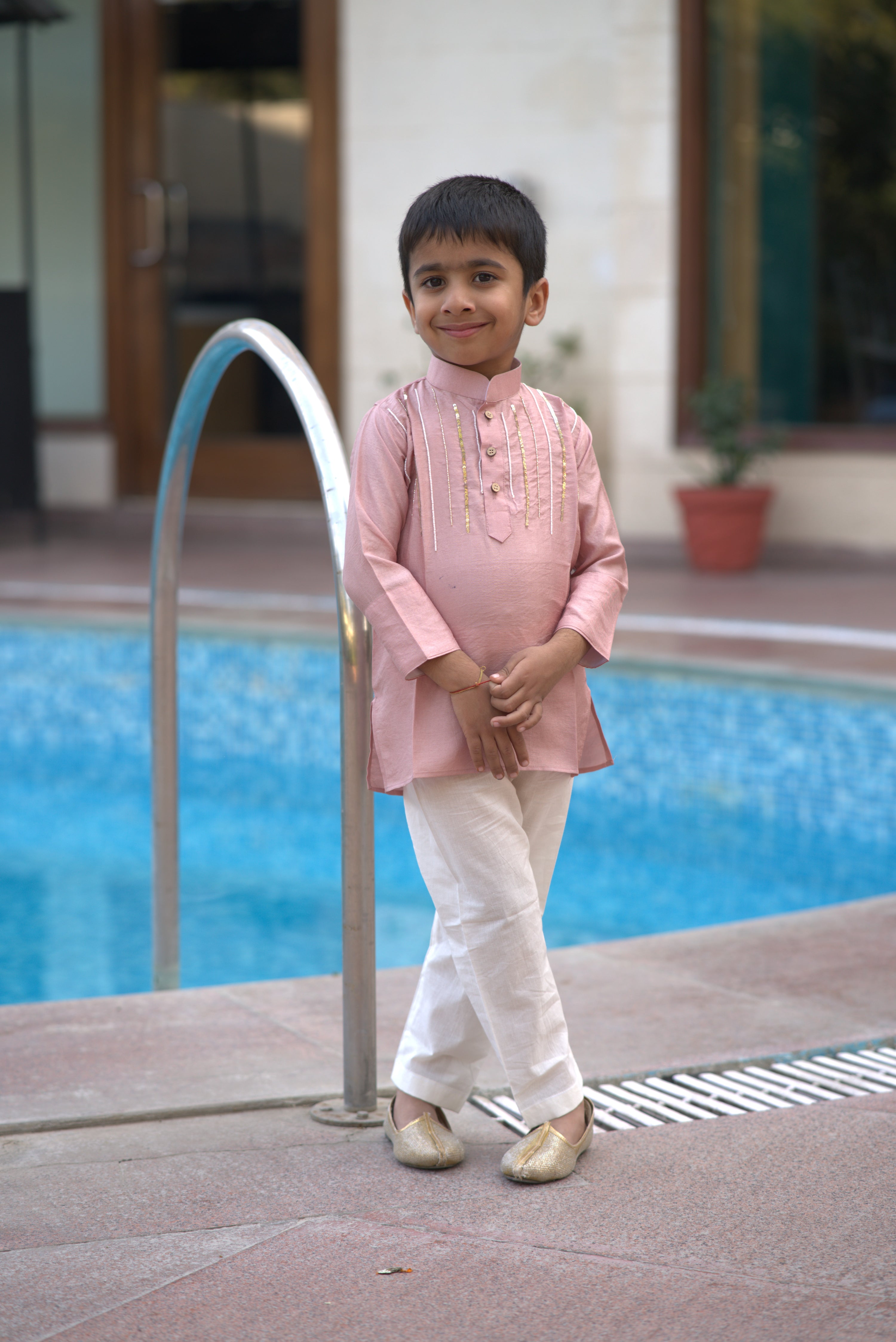 PRASANG  PINK KURTA SET PINK