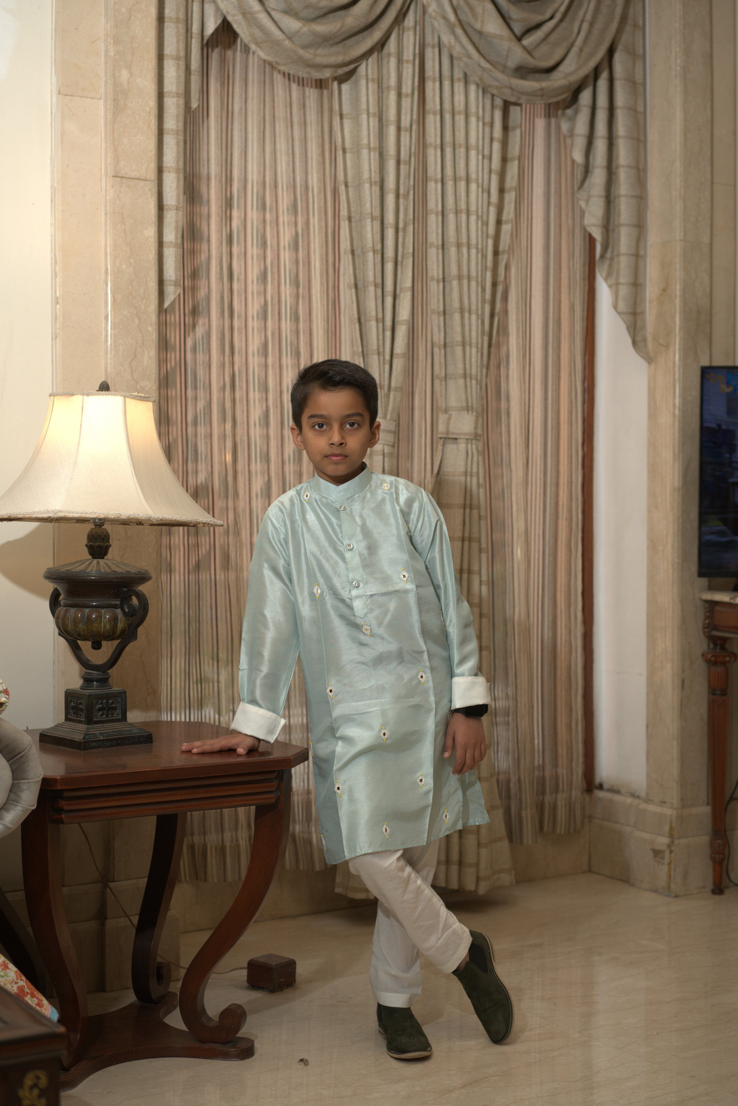 AAVRI  BLUE KURTA SET BLUE