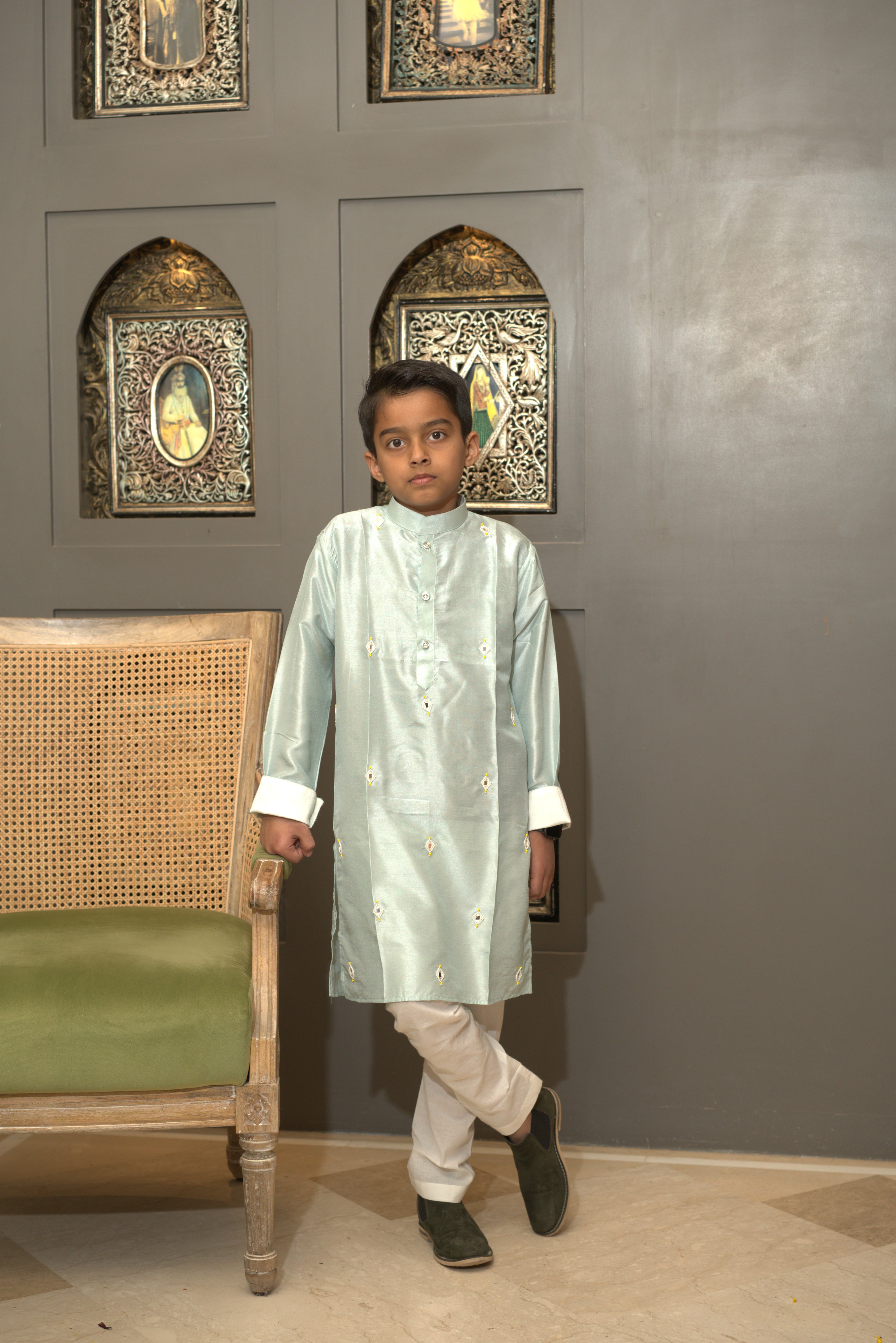 AAVRI  BLUE KURTA SET BLUE