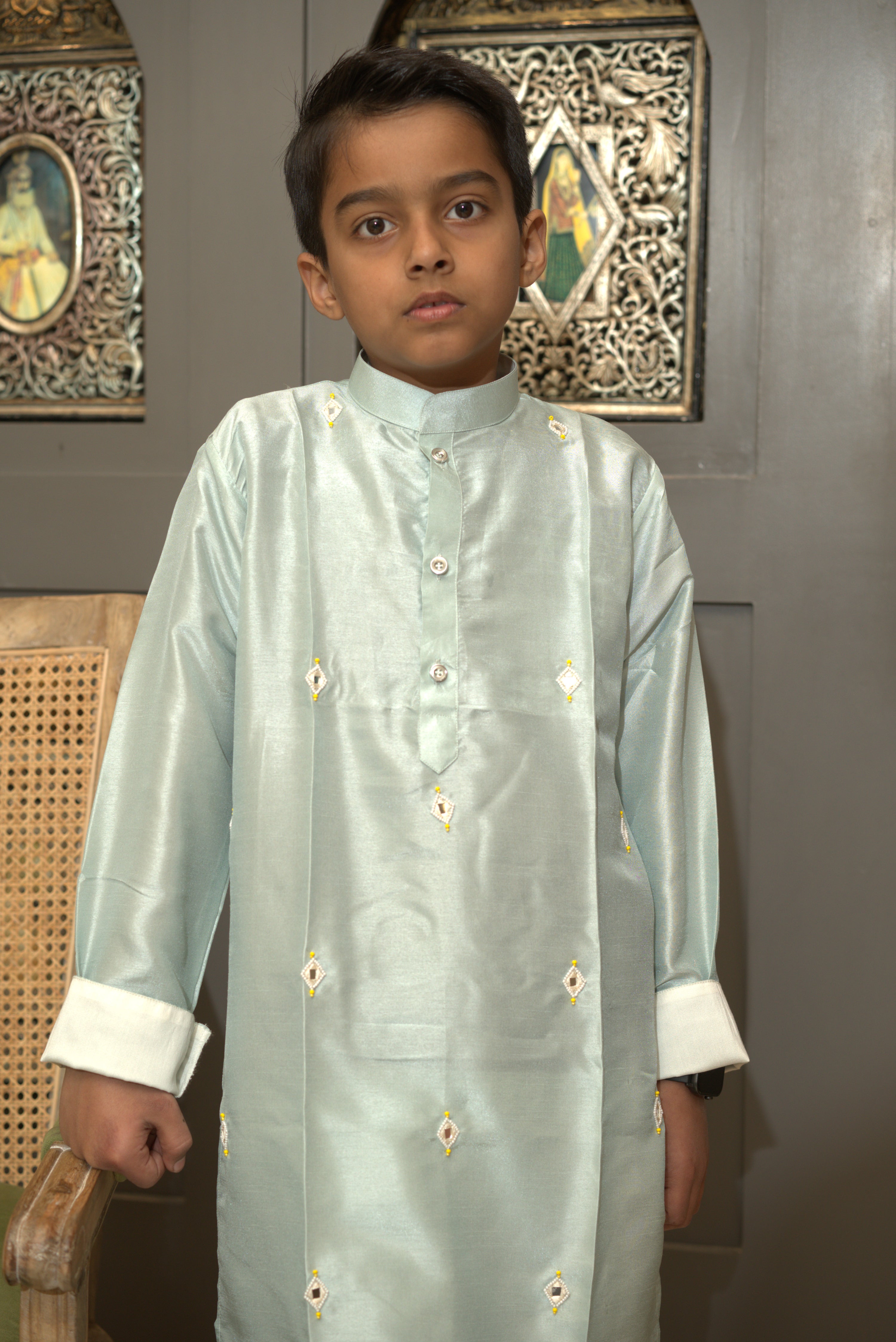 AAVRI  BLUE KURTA SET BLUE
