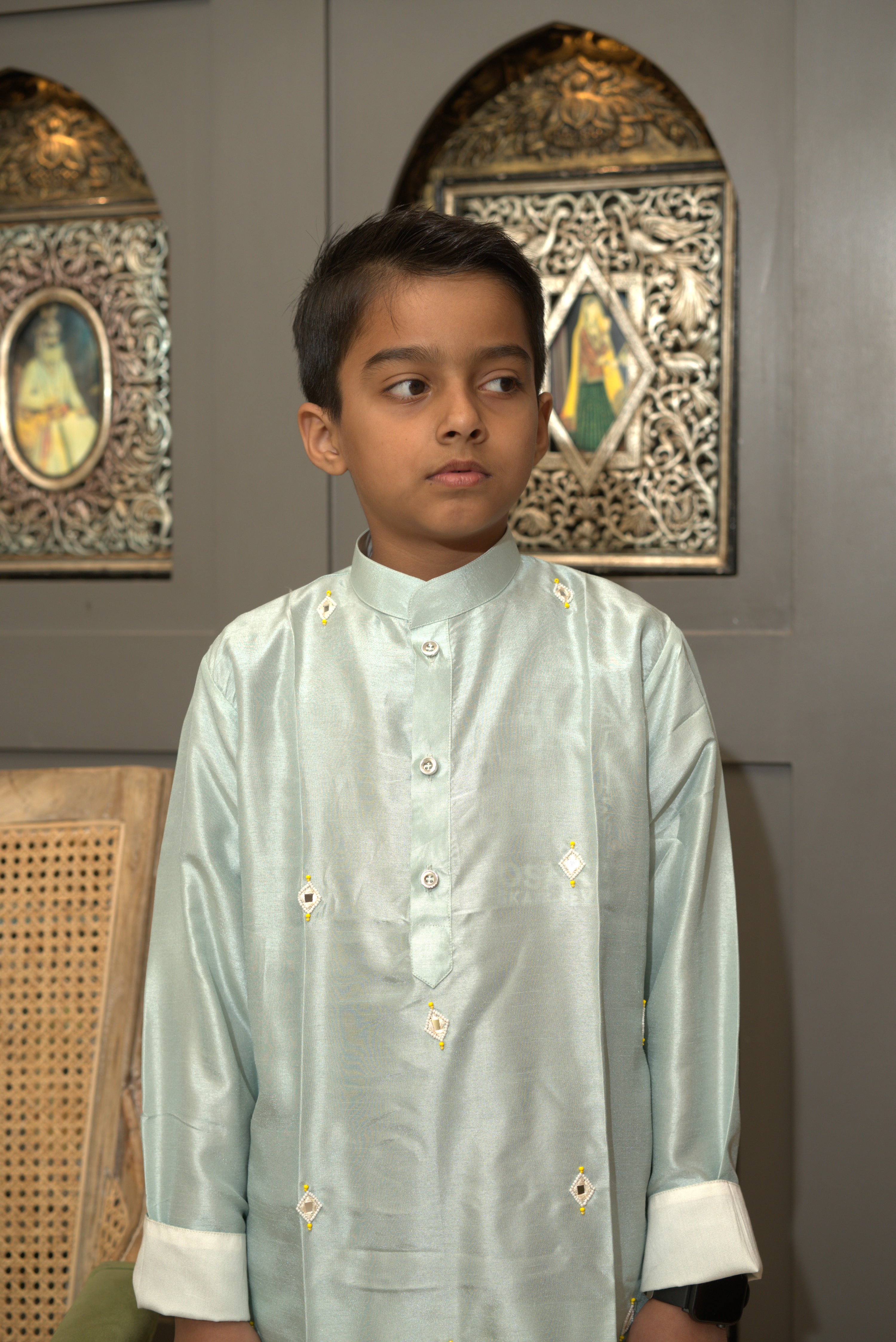 AAVRI  BLUE KURTA SET BLUE