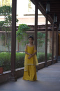 GULABOO ORGANZA DRESS YELLOW