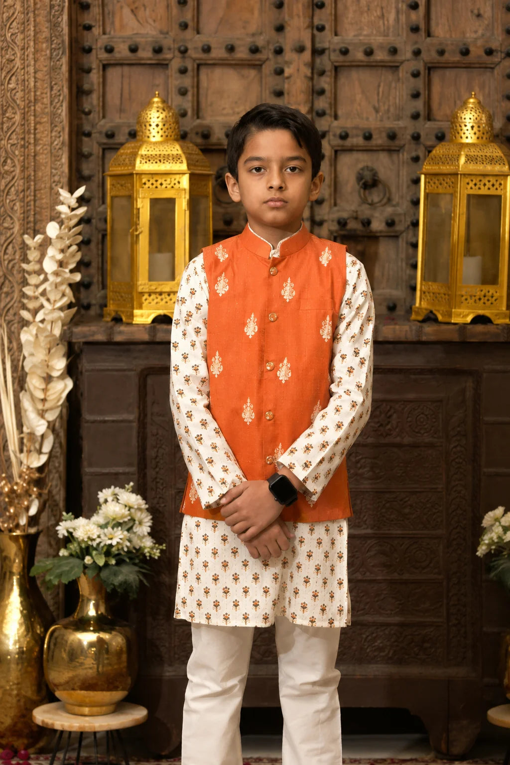 Marwar Roots linen jacket set in peach featuring a stylish, lightweight design with a matching top and bottom for a casual, elegant look.