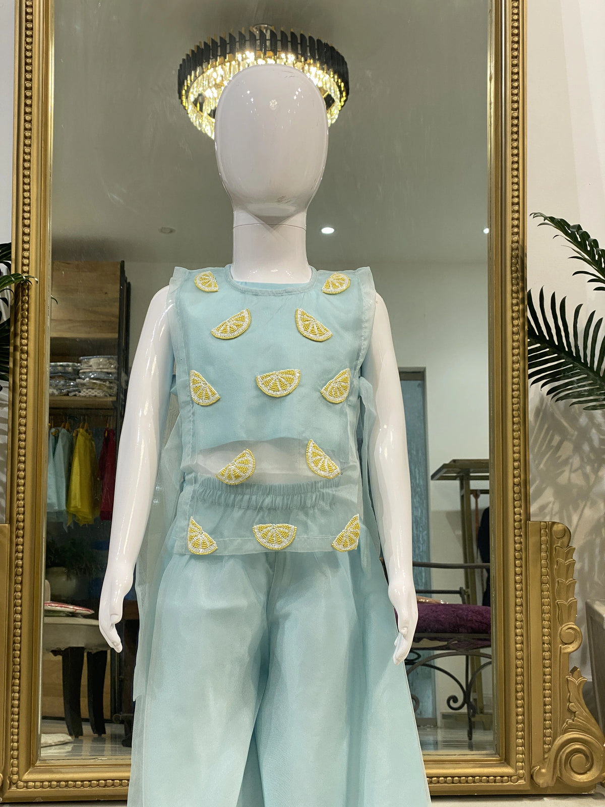 Lemon Blue Tie-Up