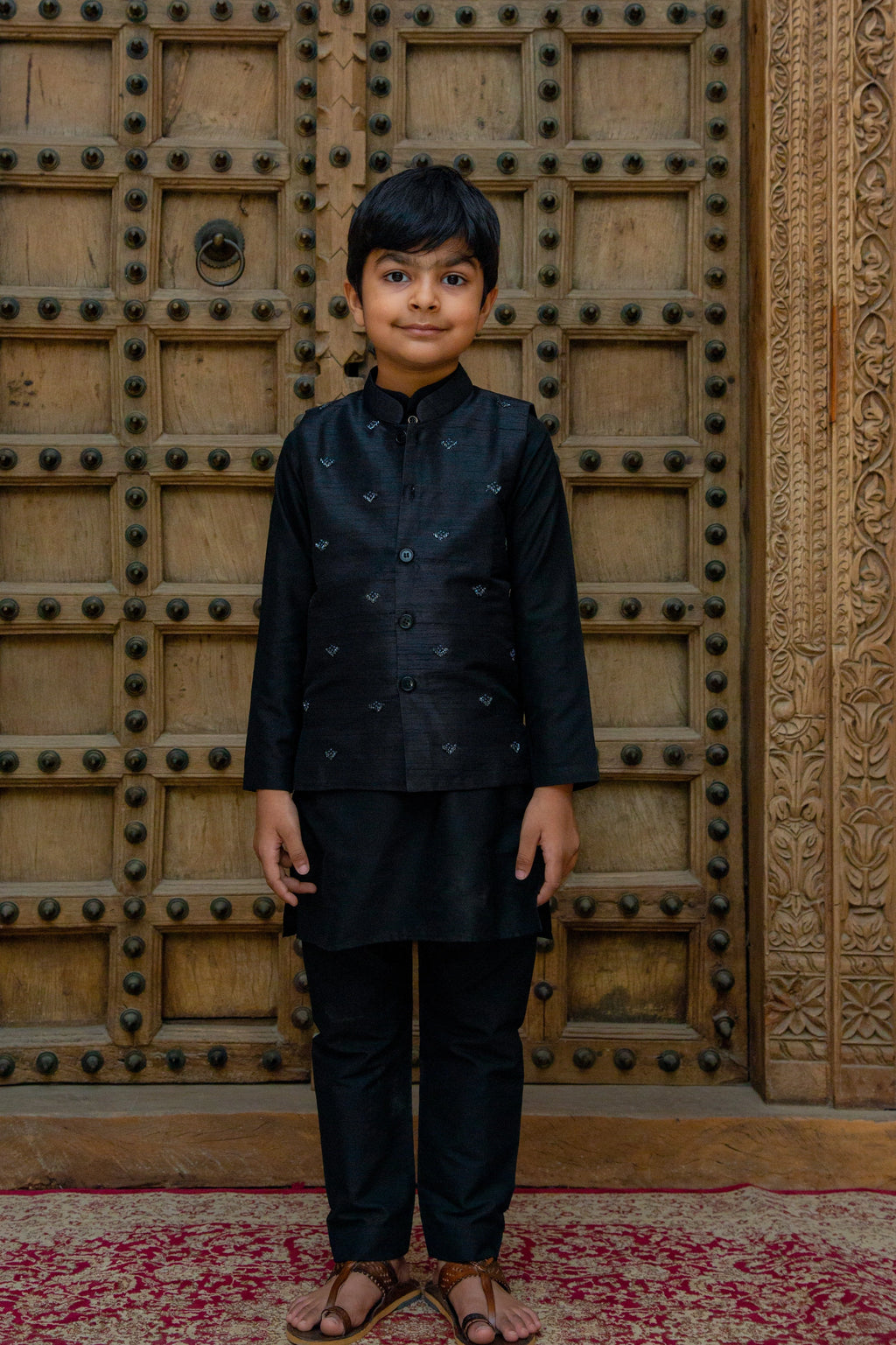 Midnight Black Jacket Set