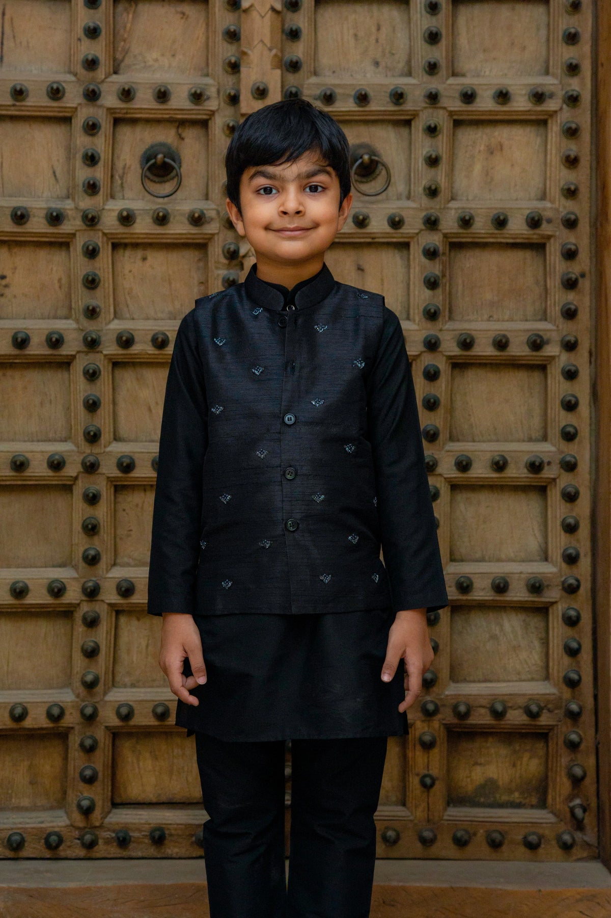 Midnight Black Jacket Set