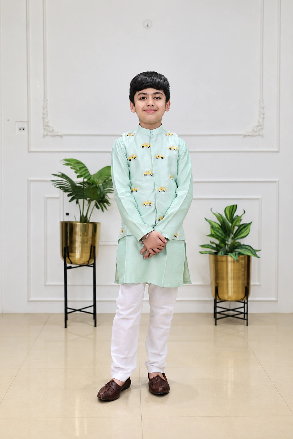 Mint Car Jacket Set