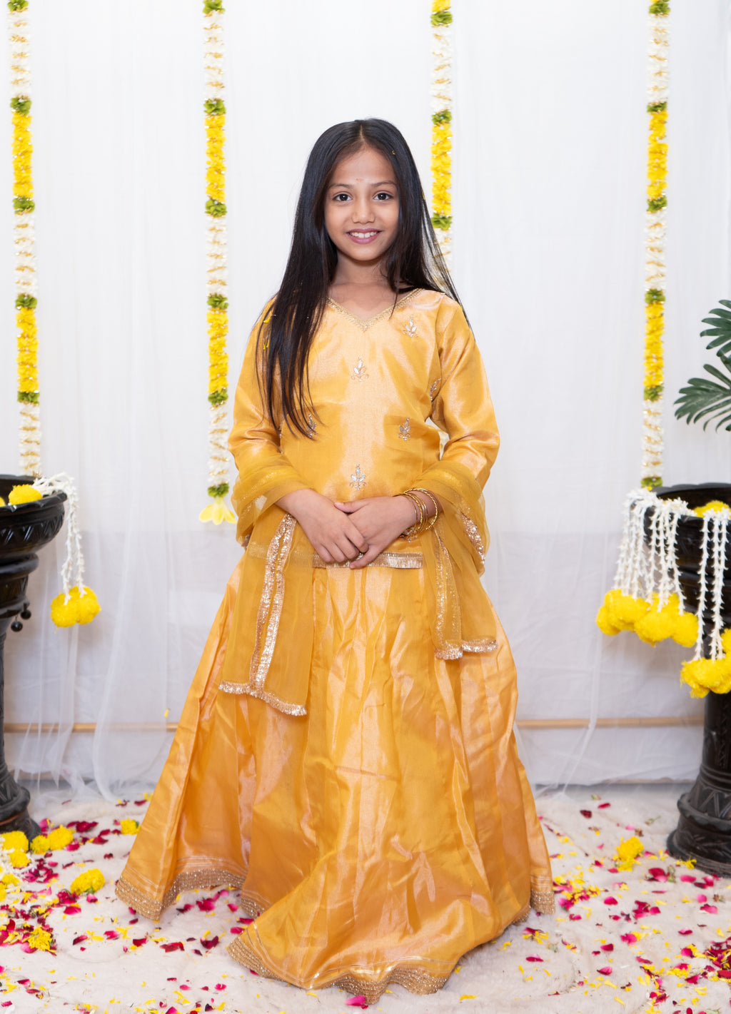 NISHA LEHENGA SET YELLOW