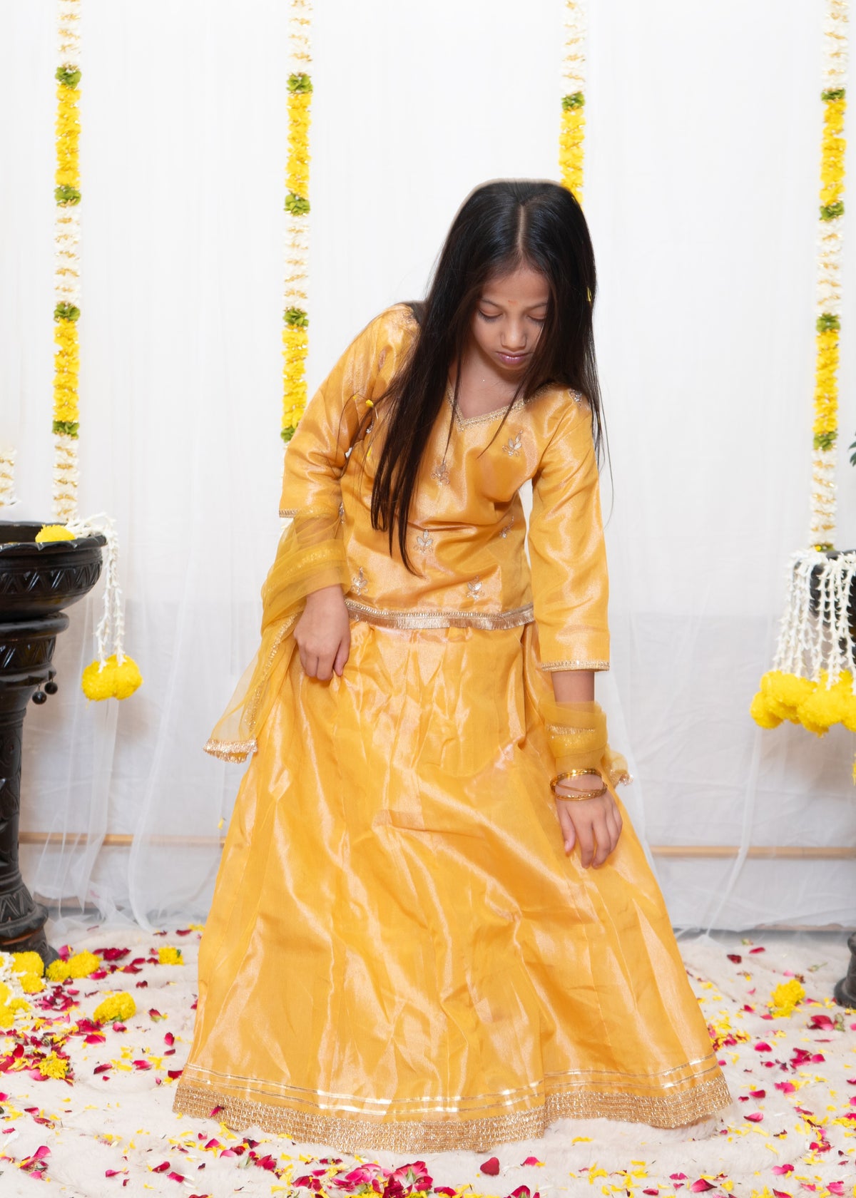 NISHA LEHENGA SET YELLOW