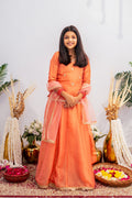 NISHA LEHENGA SET ORANGE