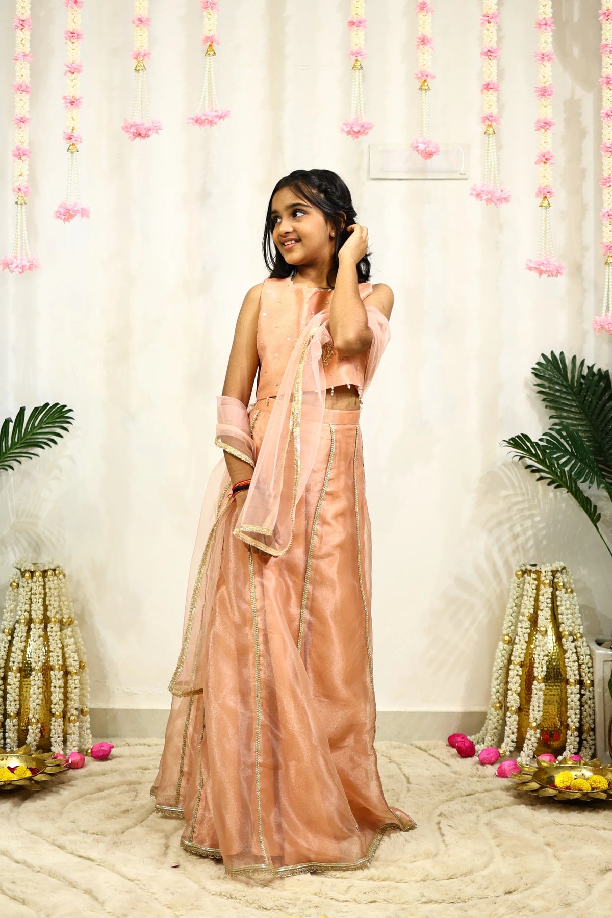 NOOR LEHENGA SET PEACH