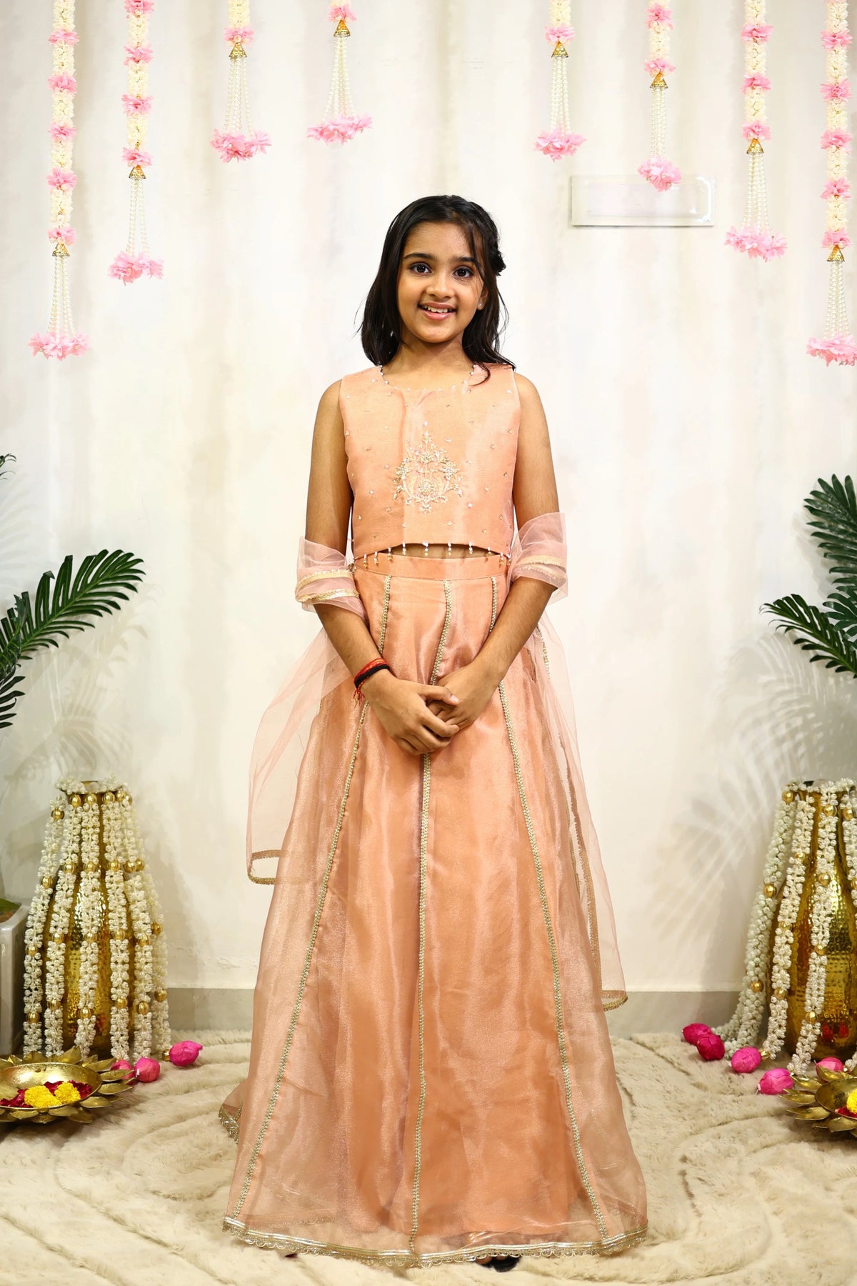 NOOR LEHENGA SET PEACH