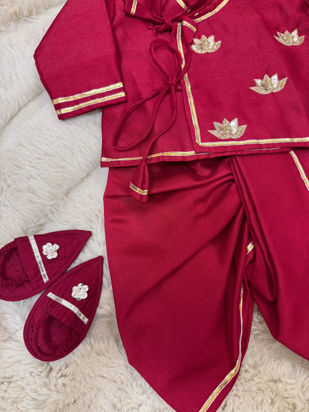 Newborn Kamal Dhoti Kurta Set