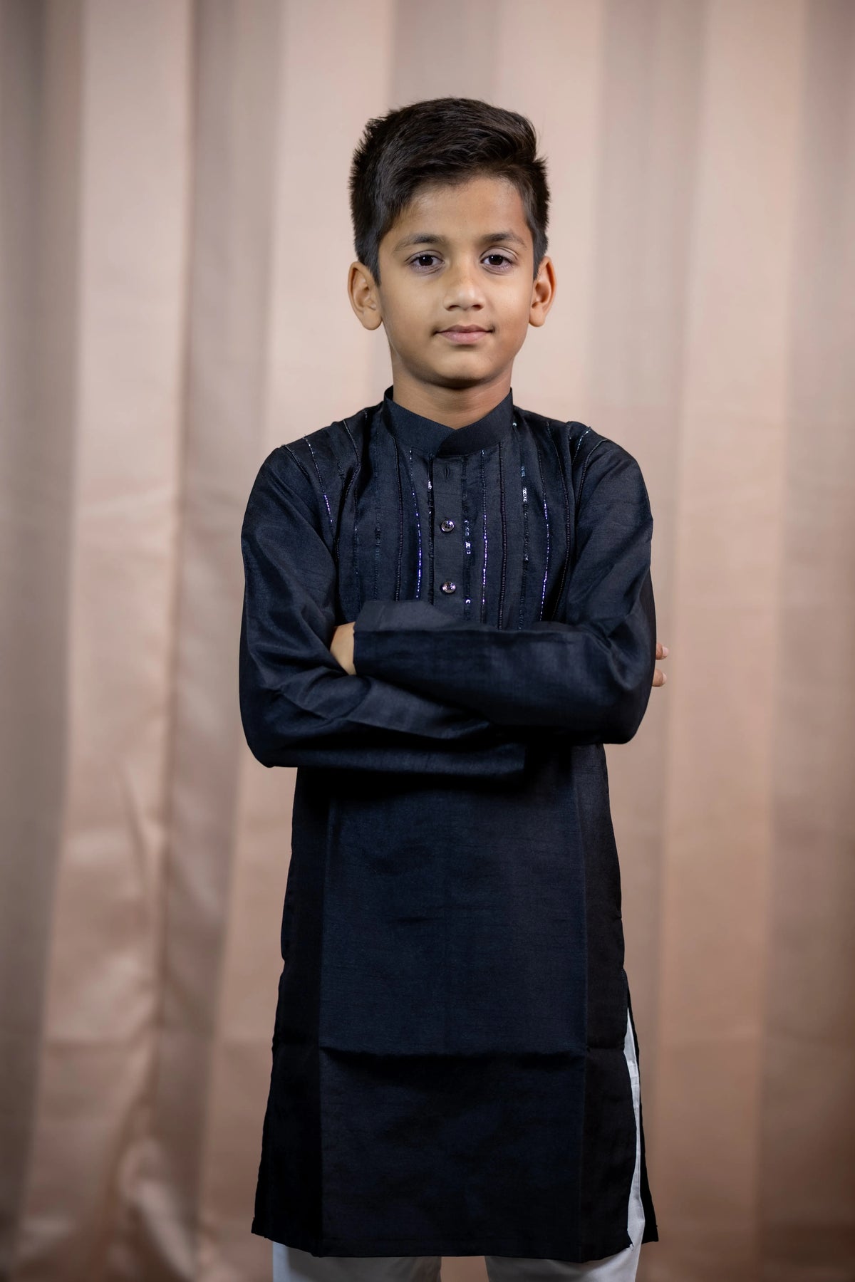 PRASANG  PINK KURTA SET BLACK