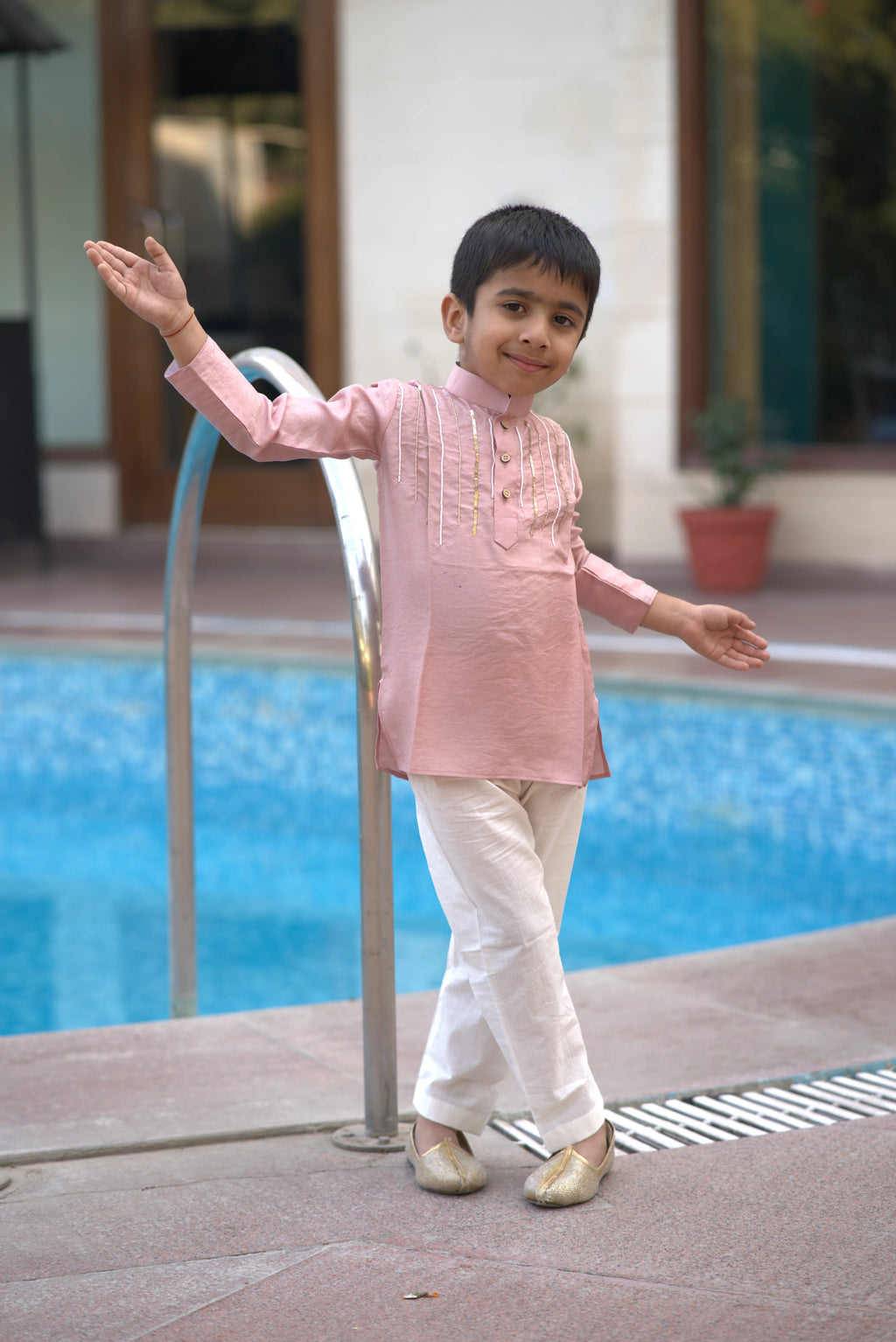 PRASANG  PINK KURTA SET PINK