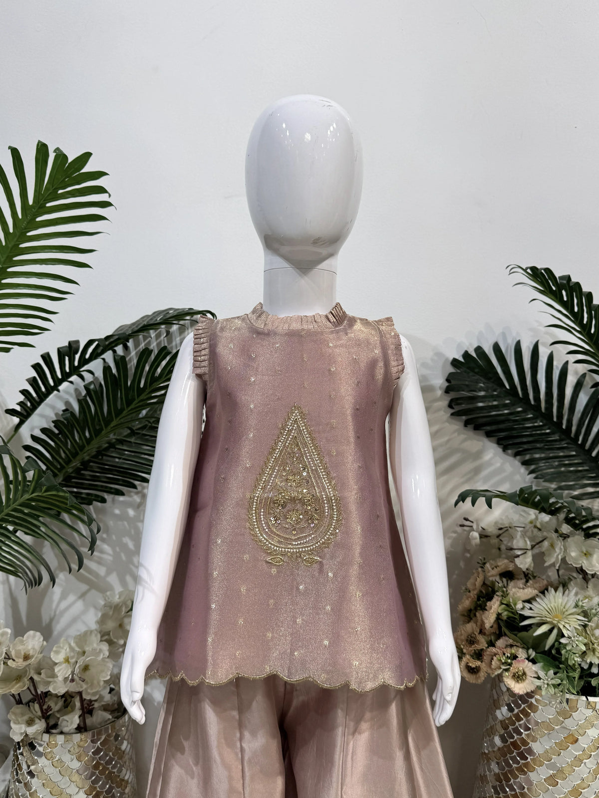 Noorani Pink Indo-Western Sharara Set