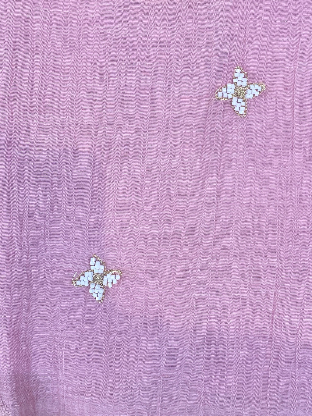Pink Mul Chanderi Lehenga Set