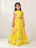 Sunshine Floral Mul Chanderi Lehenga Set
