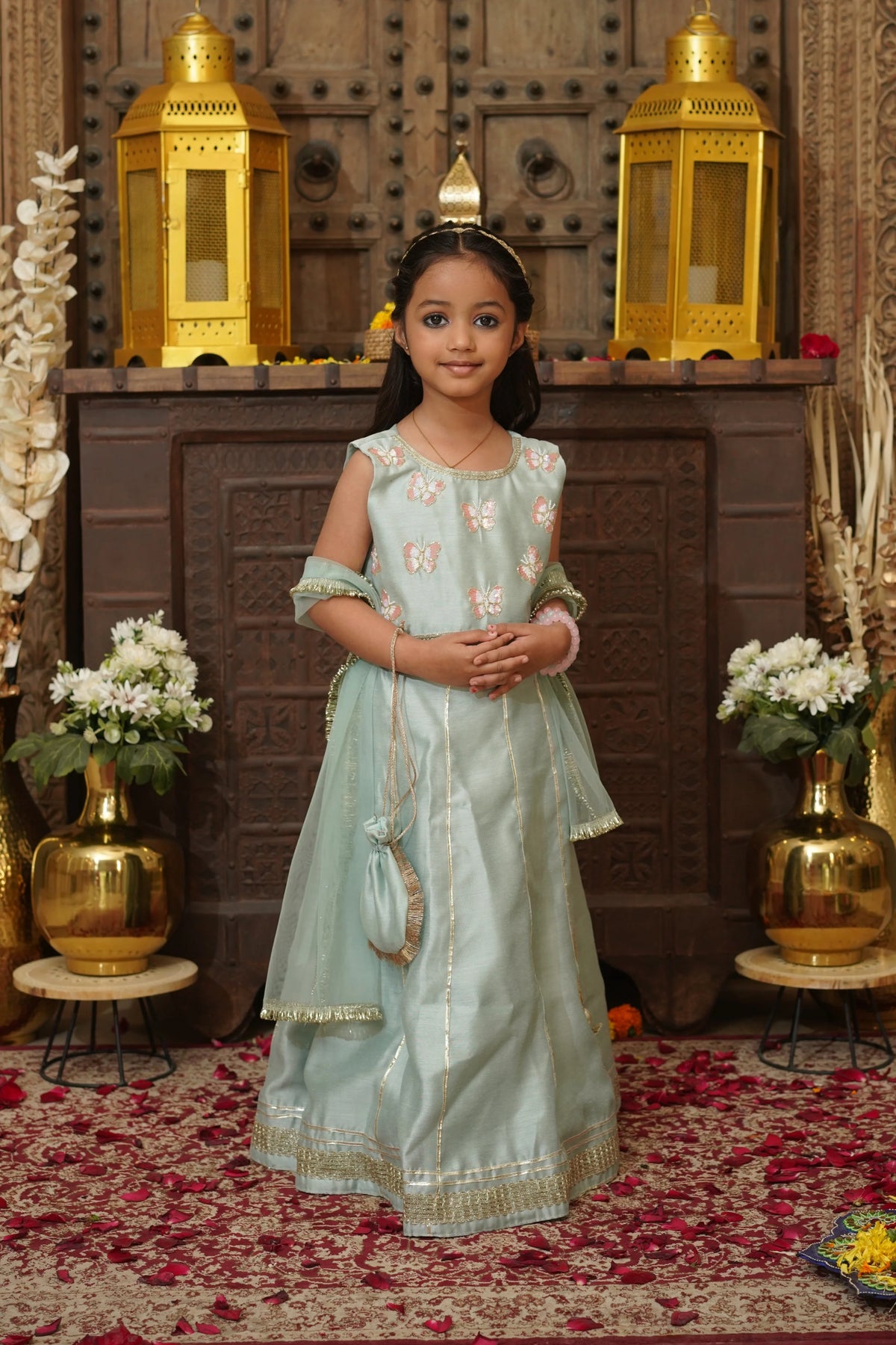 TITLI LEHENGA SET BLUE