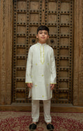 White Mirror With Yellow Threads