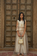 Ivory Paisely Tie Up