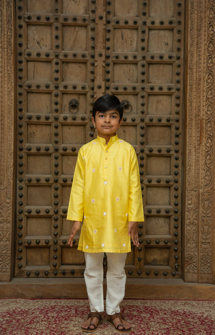 Yellow Heart Kurta