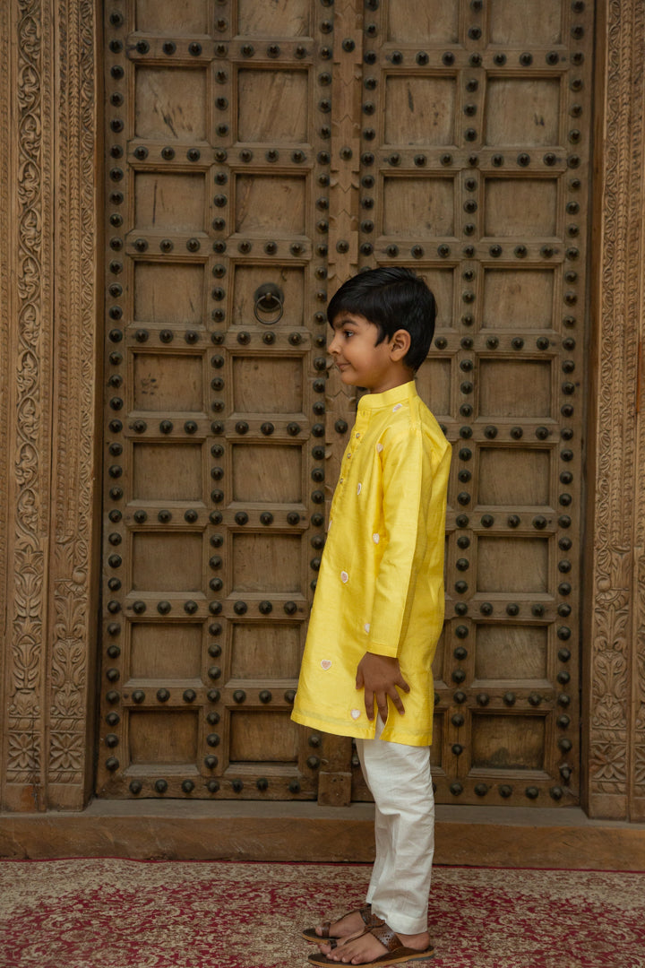 Yellow Heart Kurta