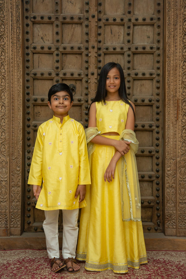Heart Yellow Combination Set