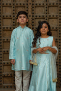 Twinning And Sibbling Set Blue Heart