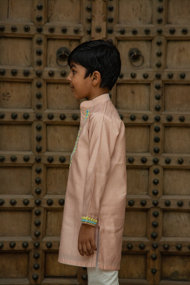 Pink Mirror Kurta