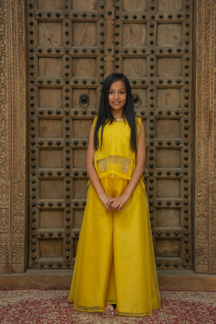 Chand Bali Yellow Tie Up