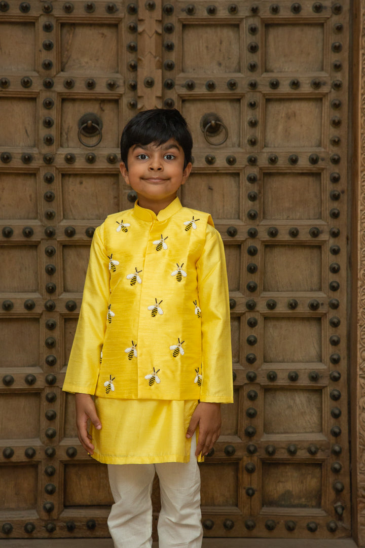 Yellow Bee Jacket Set