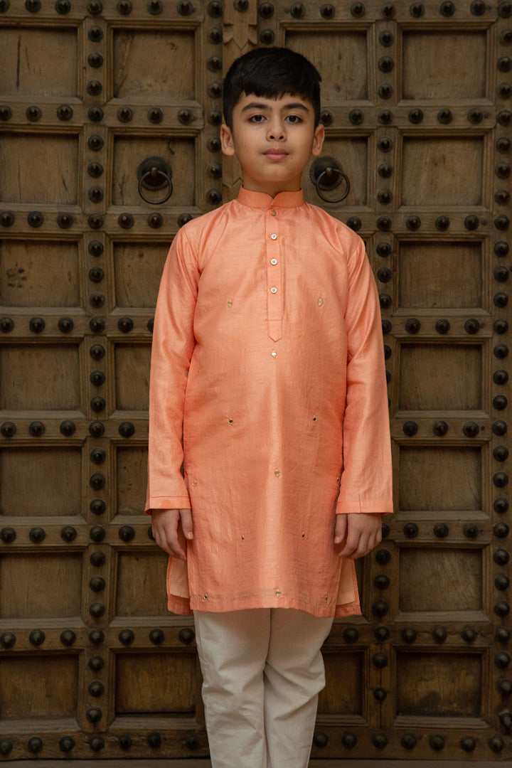 Peach Kurta