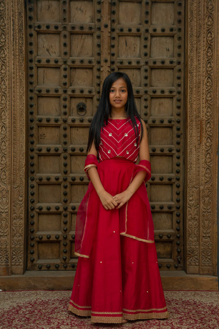 Red Heart Lehenga
