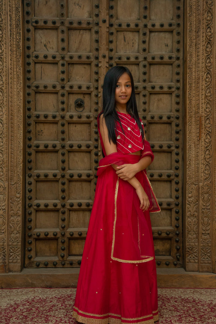 Red Heart Lehenga