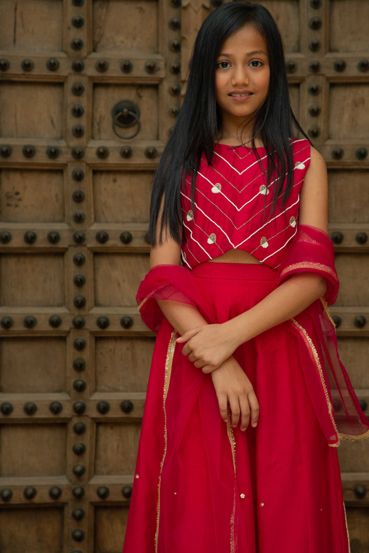 Red Heart Lehenga