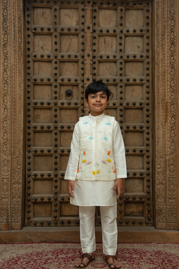 White Jacket Set