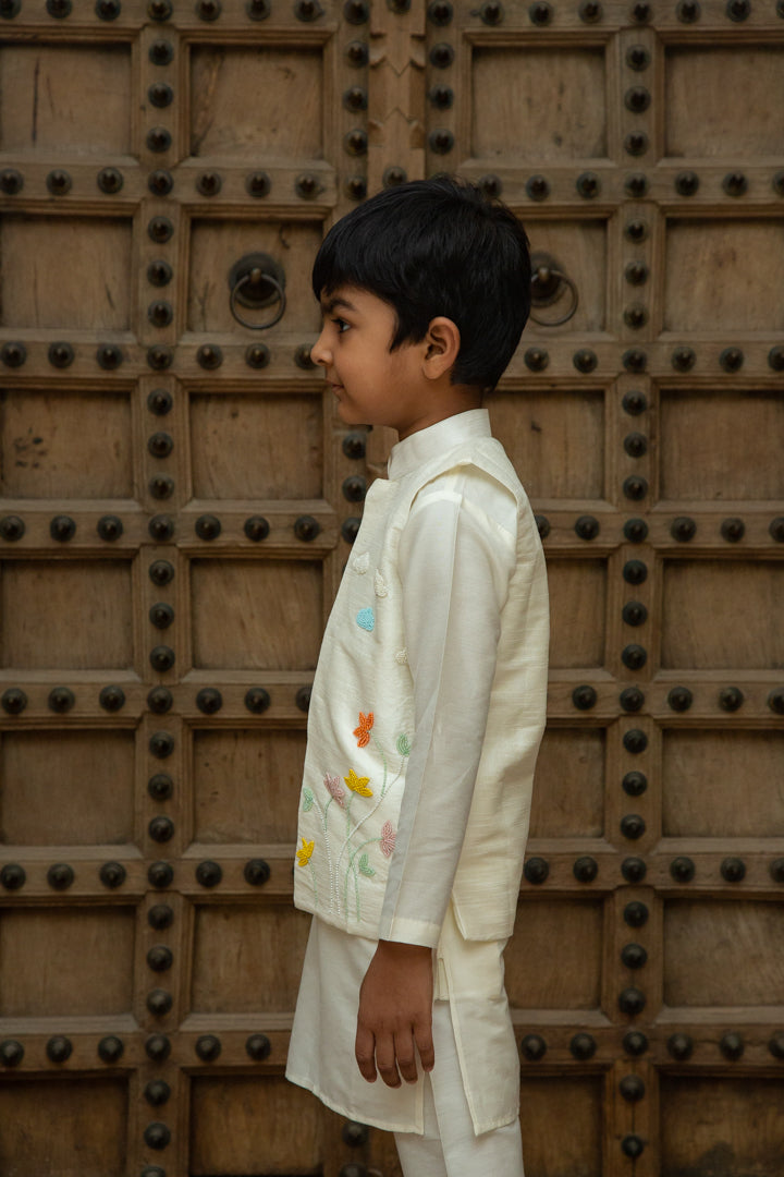 White Jacket Set