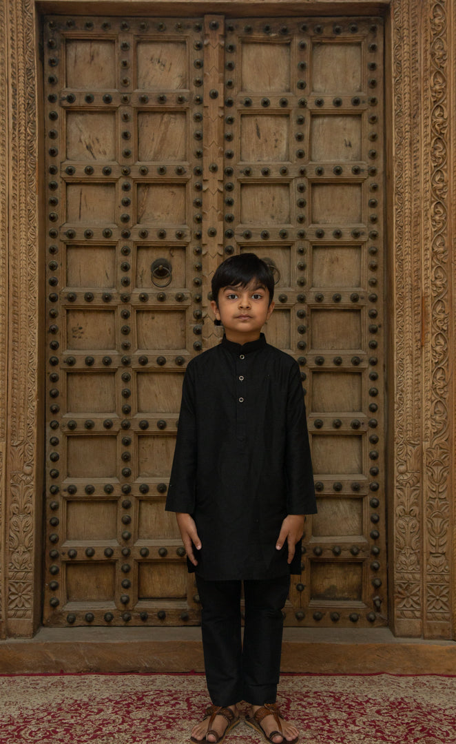 Classic Black Kurta Set