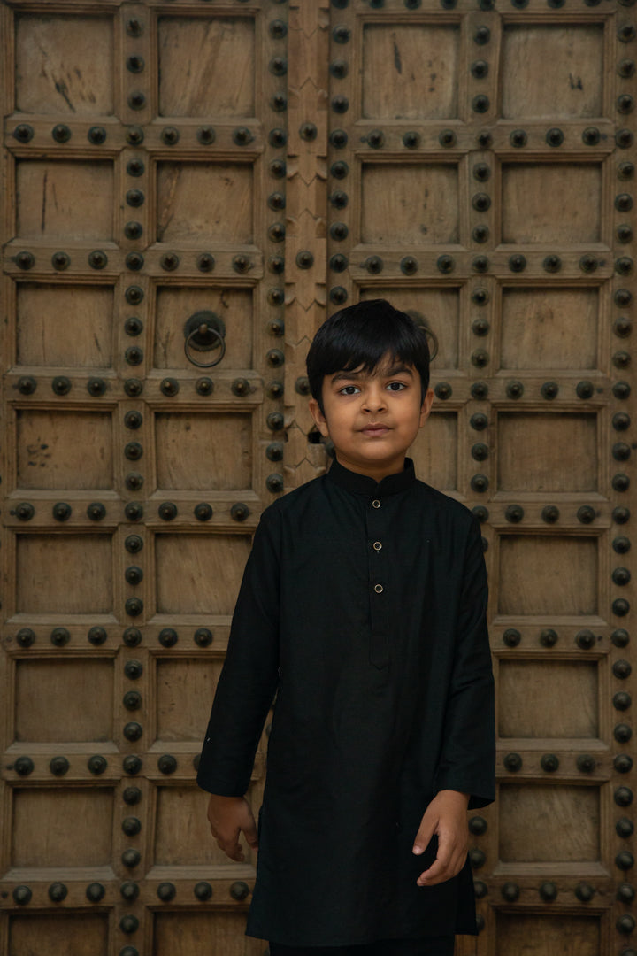 Classic Black Kurta Set