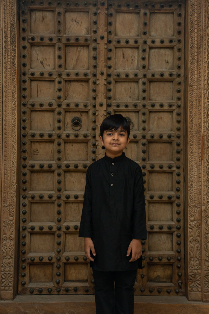 Classic Black Kurta Set