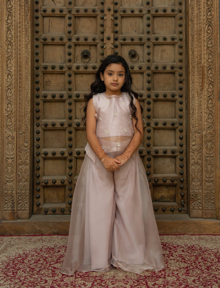 Pearl Tie Up Sharara Set