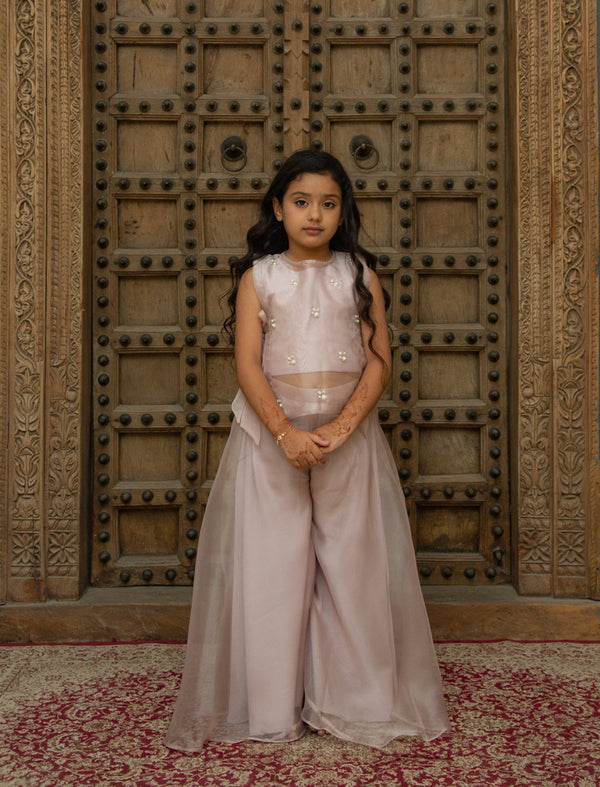 Pearl Tie Up Sharara Set