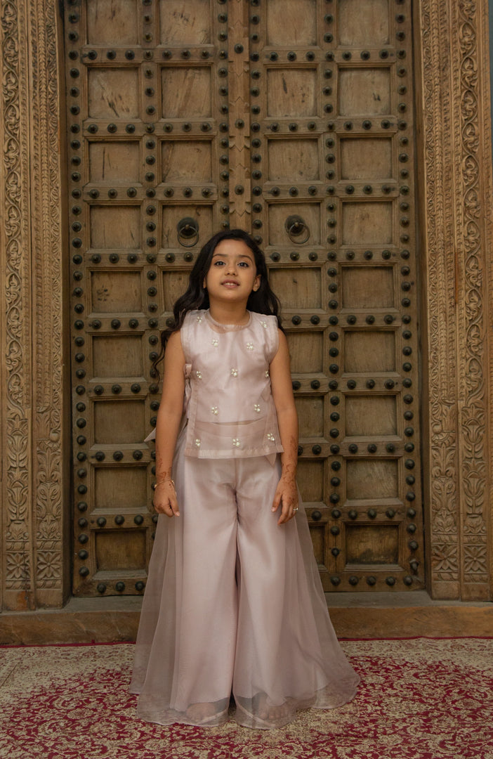 Pearl Tie Up Sharara Set