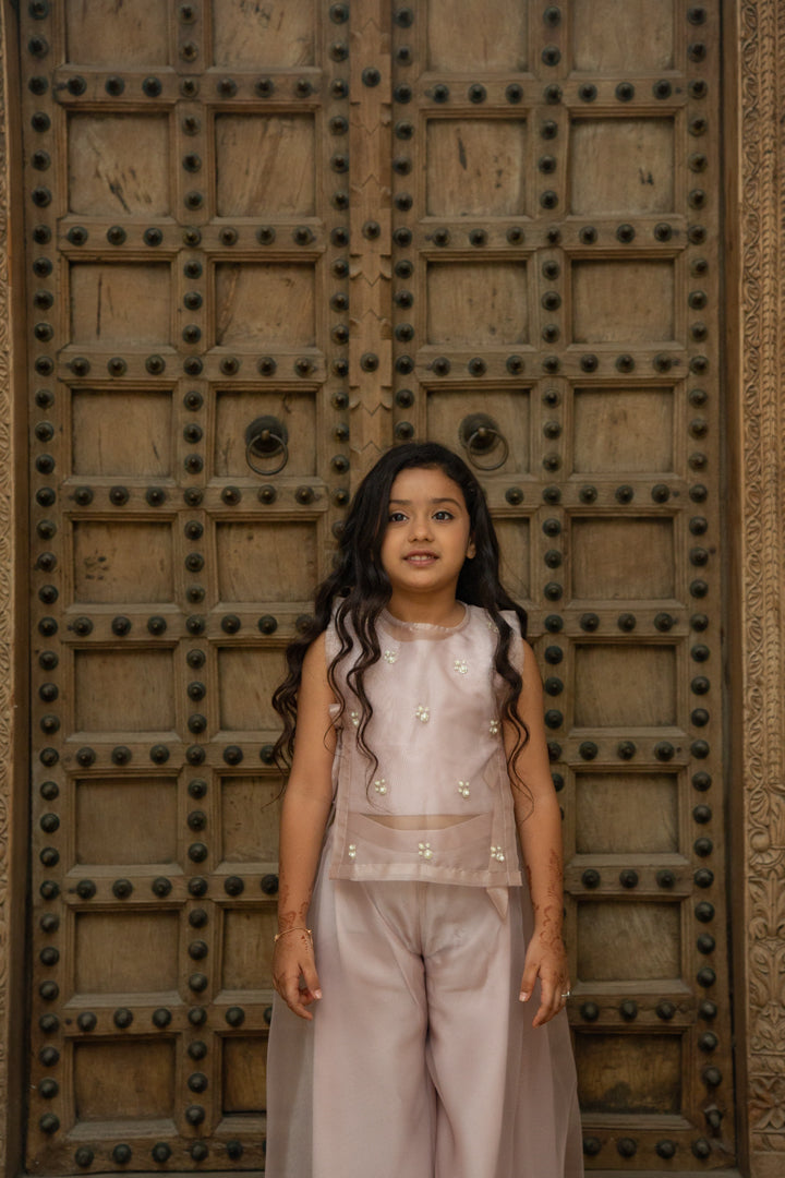 Pearl Tie Up Sharara Set