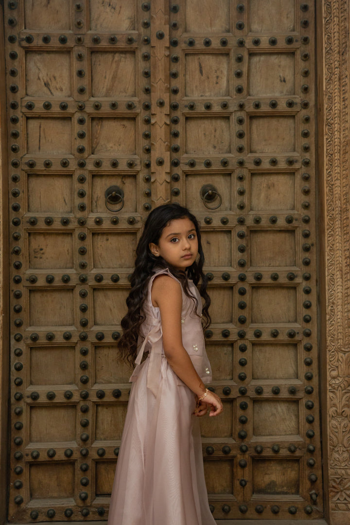 Pearl Tie Up Sharara Set