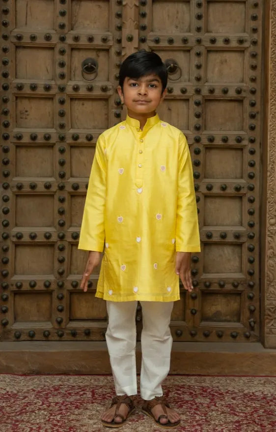 Yellow Heart Kurta